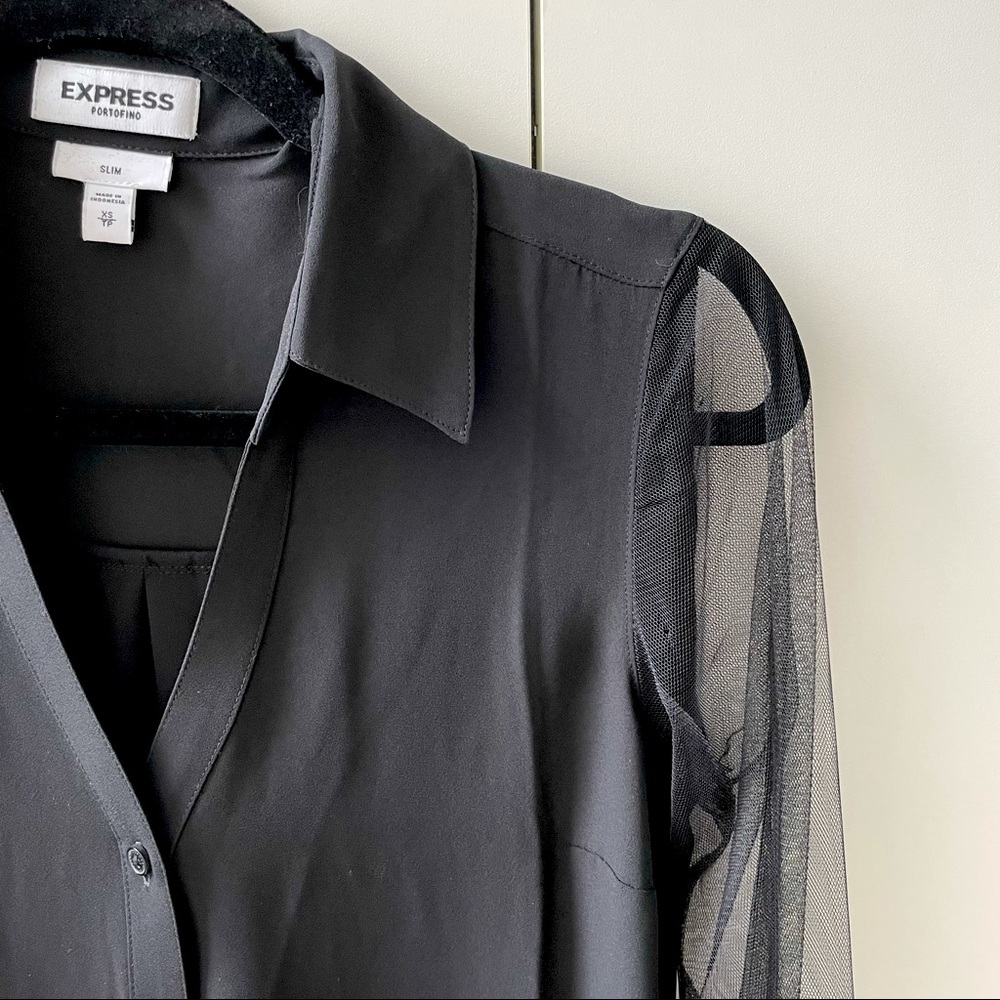 Express Portofino Mesh Top